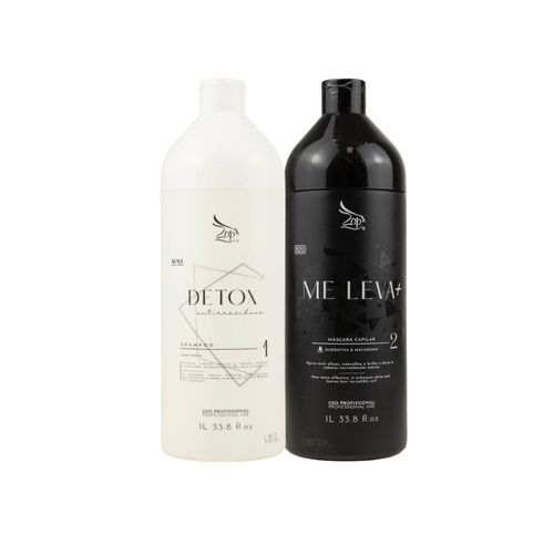 Progressiva Zap Detox Me Leva Shampoo e Máscara 2x1L