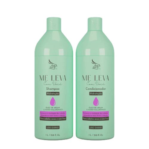 Kit Zap Me Leva Com Você Hidratação Shampoo + Condicionador