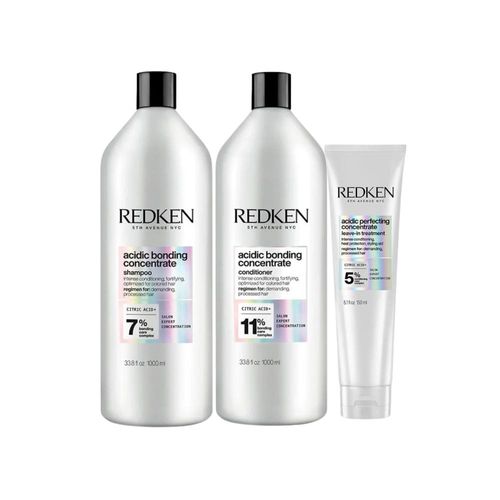 Kit Redken Acidic Bonding Concentrate Shampoo+Cond+Leave-in