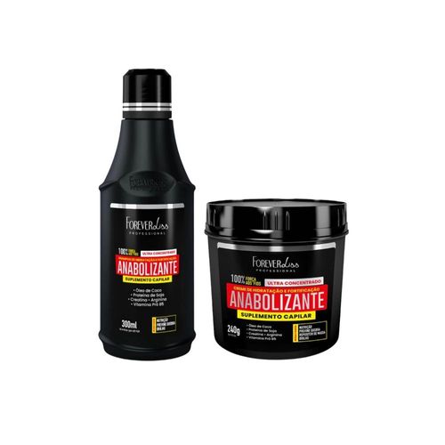 Kit Forever Liss Anabolizante Capilar Shampoo + Máscara