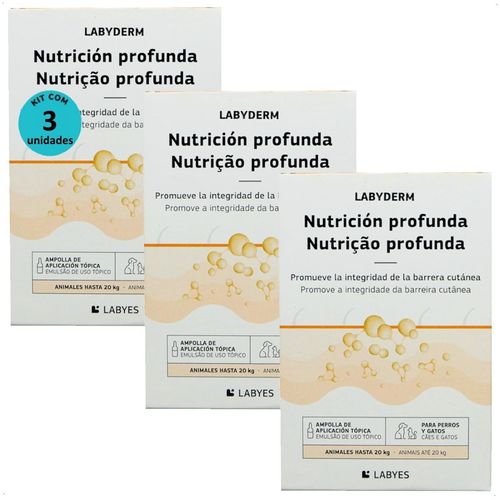 LABYDERM NUTRIÇÃO PROFUNDA 2ML PARA CÃES E GATOS ATÉ 20KG LABYES KIT COM 3 LABYDERM NUTRIÇÃO PROFUNDA 2ML PARA CÃES E GATOS ATÉ 20KG LABYES KIT COM 2 LABYDERM NUTRIÇÃO PROFUNDA 2ML PARA CÃES E GATOS ATÉ 20KG LABYES KIT COM 3 LABYDERM NUTRIÇÃO PROFUNDA 2ML PARA CÃES E GATOS ATÉ 20KG LABYES KIT COM 2