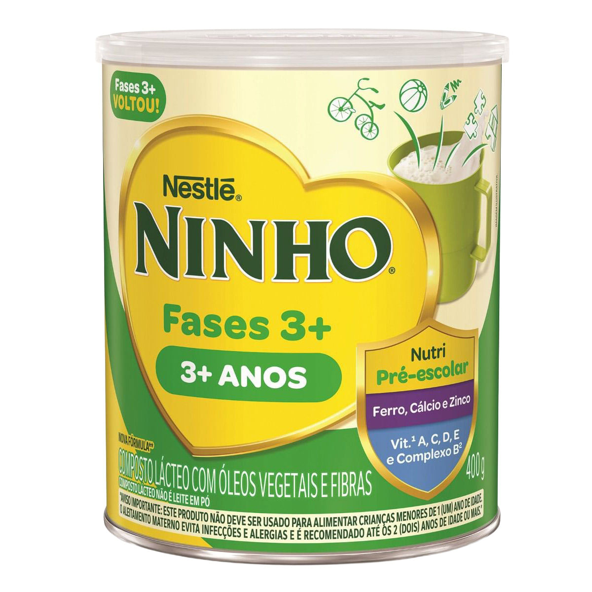 Composto Lácteo Ninho Fases 3+ 400g