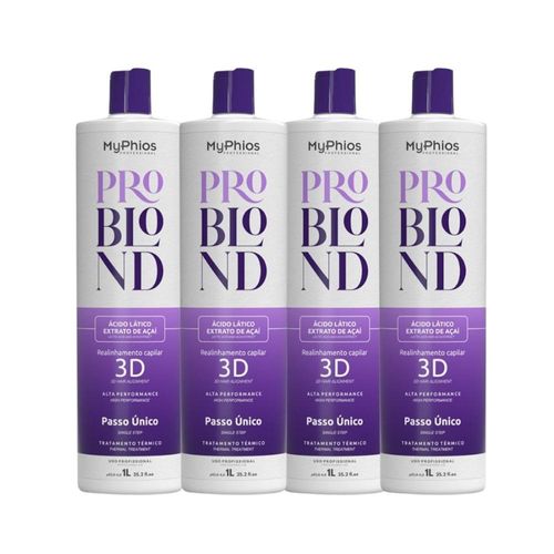 Kit MyPhios ProBlond 4 Realinhamento Capilar 1 Litro