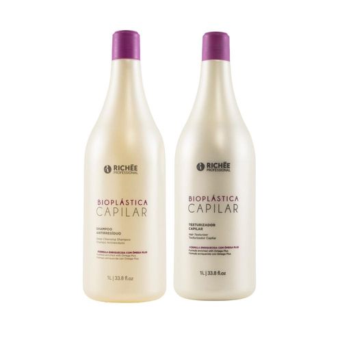 Kit Richée Bioplástica Capilar Escova Progressiva 3 (2 X 1L)