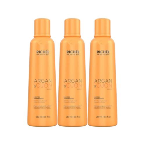 Kit Richée Argan e Ojon 3 Shampoo 250 ml Kit Richée Argan e Ojon 3 Shampoo 250 ml