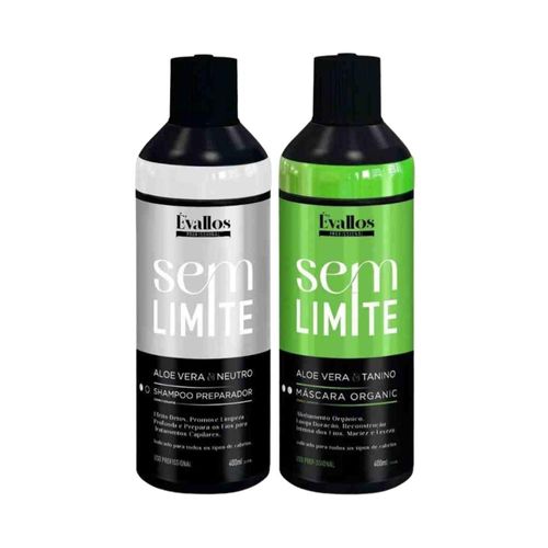 Kit Évallos Progressiva Organic + Shamp Sem Limite 2x400ml