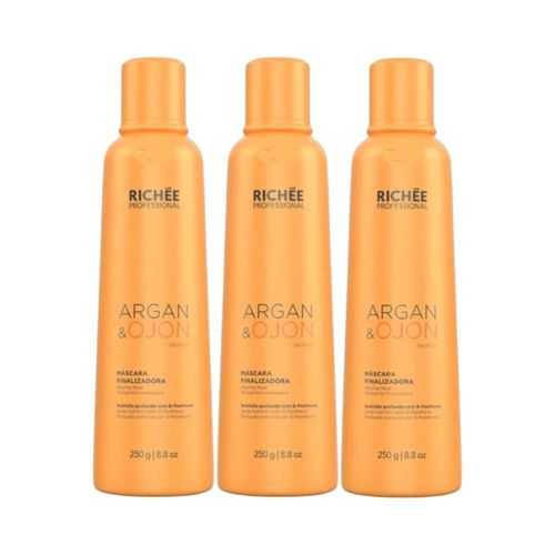 Kit Richée Argan e Ojon 3 Finalizadora Máscara 250 ml