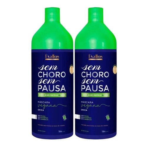 Kit Évallos Vegana Sem Choro Sem Pausa 2 Progressiva 1 Litro