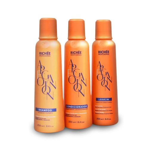 Kit Richée Argan e Ojon Shampoo Condicionador e Leave-in