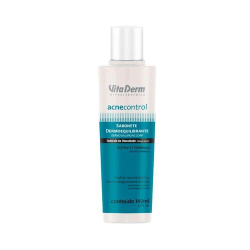 Vita Derm Acne Control Sabonete Líquido Facial 140 ml