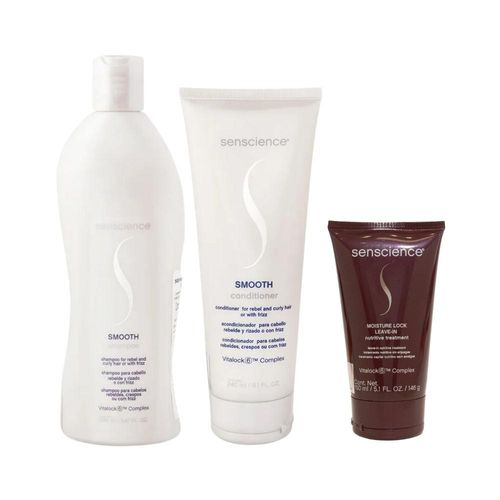 Kit Senscience Smooth Shamp+Cond+Moisture Lock 150ml