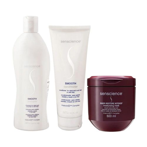 Kit Senscience Smooth Shamp+Cond+Inner Intensif 500ml