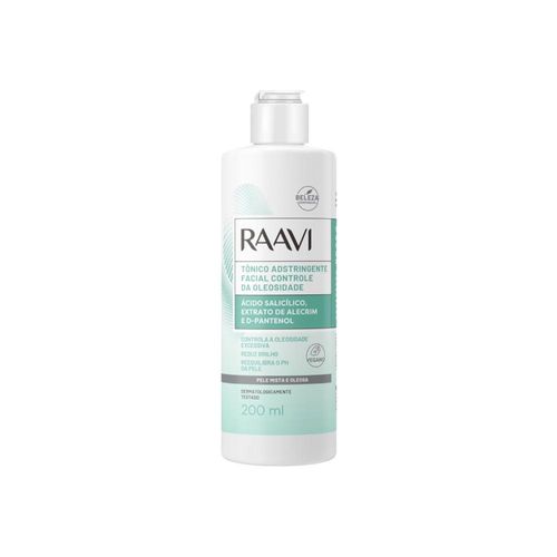 Raavi Tônico Adstringente Facial Controle Oleosidade 200ml