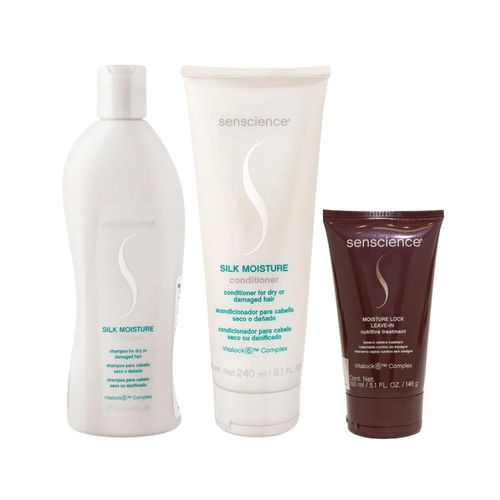 Kit Senscience Silk Moisture Shamp+Cond+Moisture Lock 150 ml