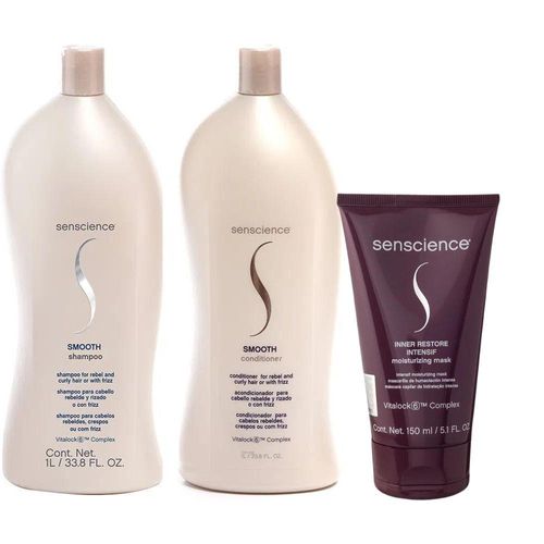 Kit Senscience Smooth Shamp+Cond+Inner Intensif 150ml