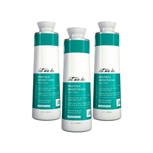 Kit Let Me Be Smoothing Treatment Escova Progressiva 3 x 1 L