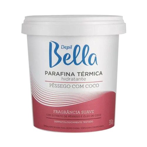 Depil Bella Parafina Térmica Hidratante Pêssego e Coco 350g