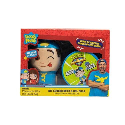 Kit Cia da Natureza Luccas Neto 3D Shamp 3 em 1 Gel Fixador