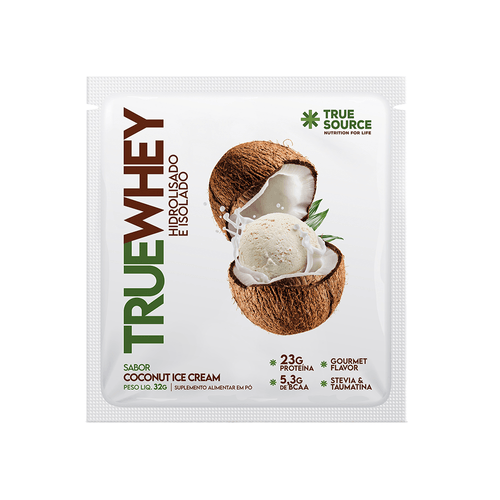 True Whey Protein Coconut Ice Cream Sachê 32G