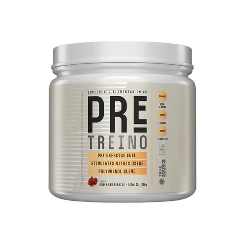 True Pre Treino Honey Red Berries Ginger 390G
