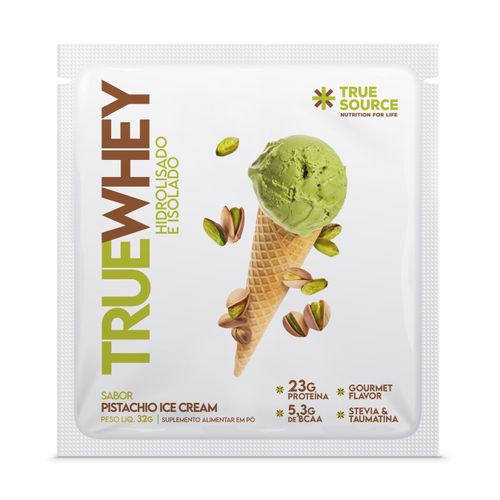 True Whey Pistachio Ice Cream Sachê 32G