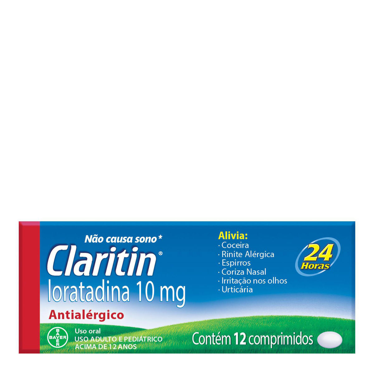 Antialérgico Claritin 10mg 12 Comprimidos