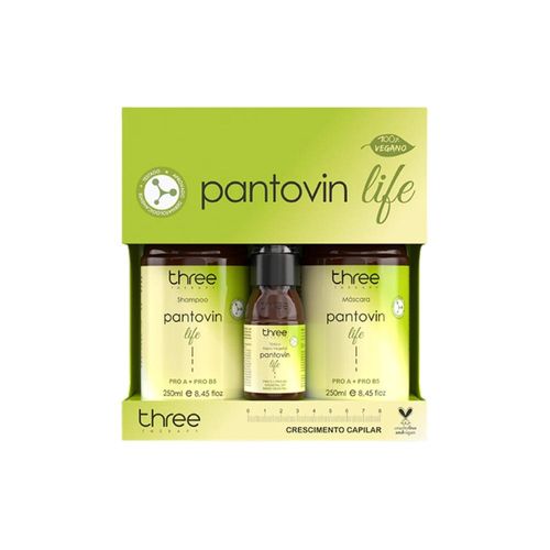 Kit Three Therapy Pantovin Life Crescimento Capilar