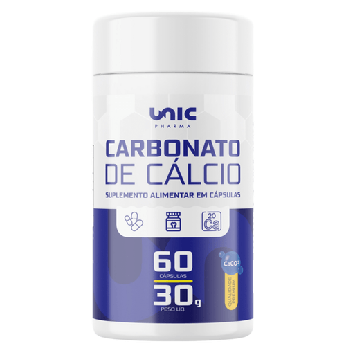 Carbonato de Cálcio 500 Mg - 60 Caps 60 Cápsulas