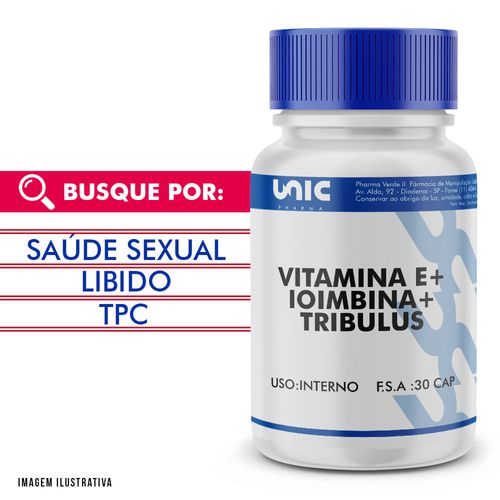 Vitamina E + Ioimbina + Tribulus 30 Doses