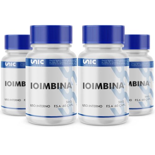 Kit 4 Ioimbina 5mg 60 caps