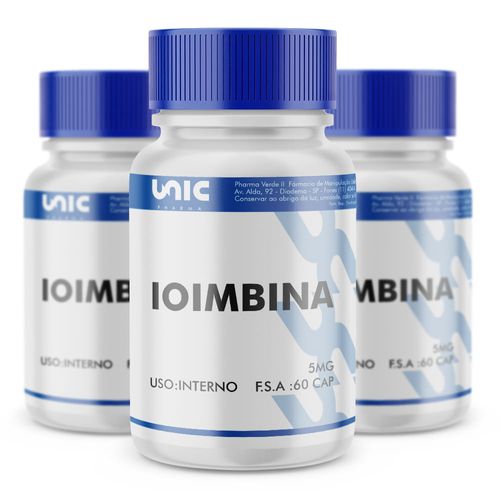 Kit 3 Ioimbina 5mg 60 caps