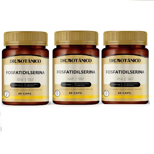 KIT 3 FOSFATIDILSERINA 400MG 60 CAPS DR. BOTANICO