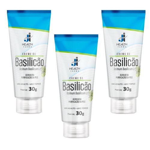 Pomada De Basilicão 30g Para Cravos E Espinhas e Pelos Encravados - J I Health kit 3