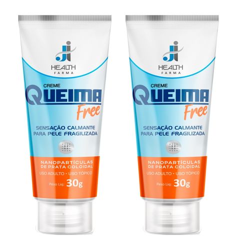 Creme Queimafree 30g - Hidratação pele pós-sol J I Health Kit 2 unidades