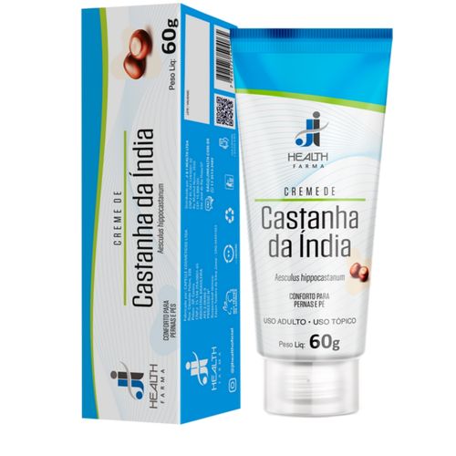 Castanha Da Índia Creme 60g Para Circulação Das Pernas - J I Health 1 unidade