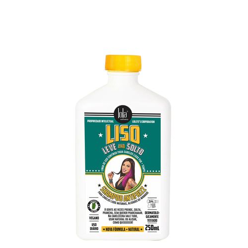 Shampoo Antifrizz Lola Cosmetics Liso, Leve And Solto 250ml 250 ml