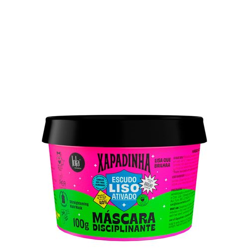 Máscara Disciplinante Lola Cosmetics Xapadinha Escudo Liso Ativado 100g 100 g