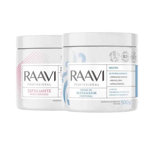 Kit Raavi Esfoliacao Corporal Cuidados com a Pele