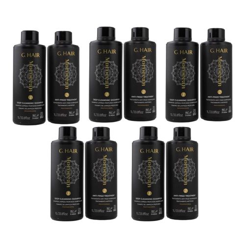 Kit G.Hair Escova Progressiva Marroquina 5 (2 x 1 Litro)