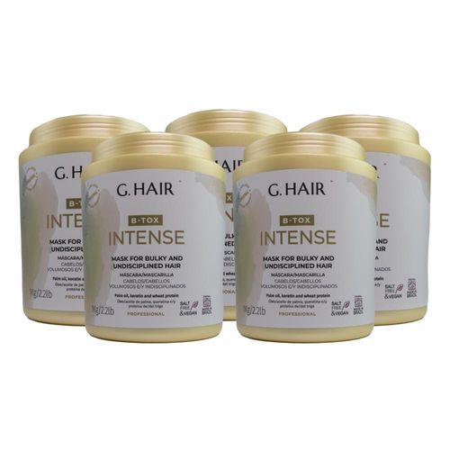 Kit G.Hair BTX Intense 5 Máscara 1 Kg