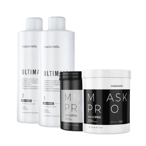 Kit Madamelis Ultimate Alinhamento+ Btx Yellow + BTX ProMask