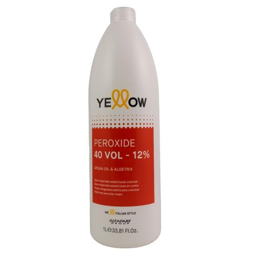 Agua Oxigenada Yellow Estabilizada Cremosa 40 Volume 1 Litro