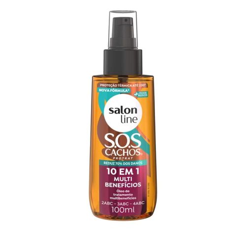Oleo Salon Line S.O.S Cachos 10 em 1 Multibenefícios 100 ml