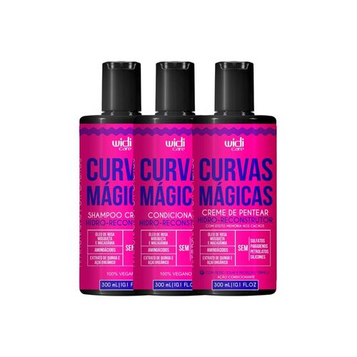 Kit Widi Care Curvas Mágicas Shampoo Condicionador e Creme Kit Widi Care Curvas Mágicas Shampoo Condicionador e Creme