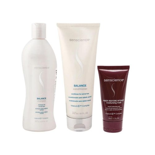 Kit Senscience Balance Shampoo+Cond+Inner Intensif 50ml Kit Senscience Balance Shampoo+Cond+Inner Intensif 50ml