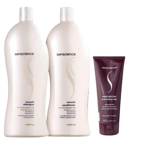 Kit Senscience Smooth Shamp+Cond+Inner Restore 200ml