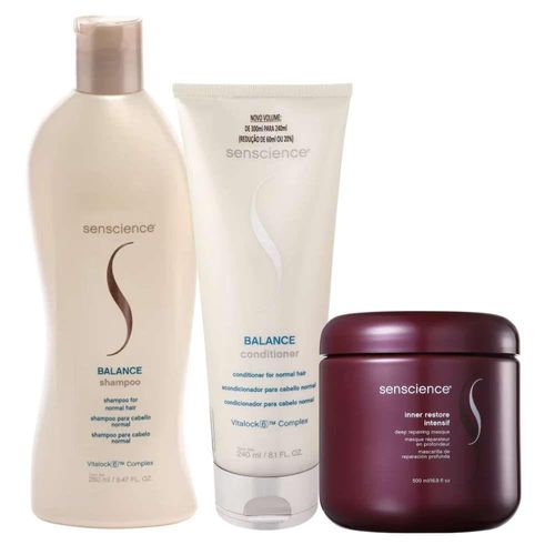 Kit Senscience Balance SalonDuo Inner Restore Intensif 500ml