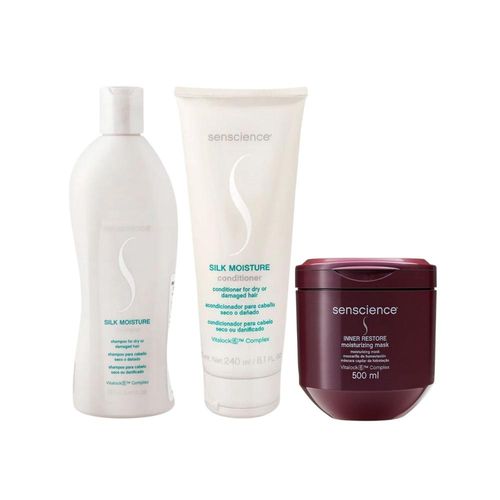 Kit Senscience Silk Moisture Shamp+Cond + Inner Hidratação