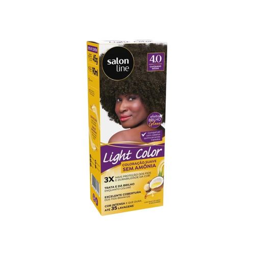 Coloração Salon Line Light Color 4.0 Castanho Médio
