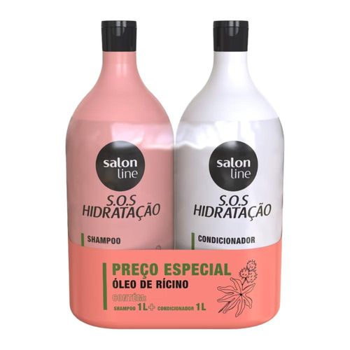 Kit Salon Line S.O.S Hidratação Shampoo e Condicionador 1 L